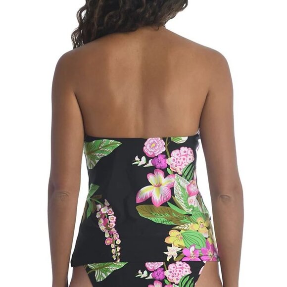 Trina Turk NWT Moonlit Lotus Halter Ring Tankini Top size 2 - Picture 8 of 8